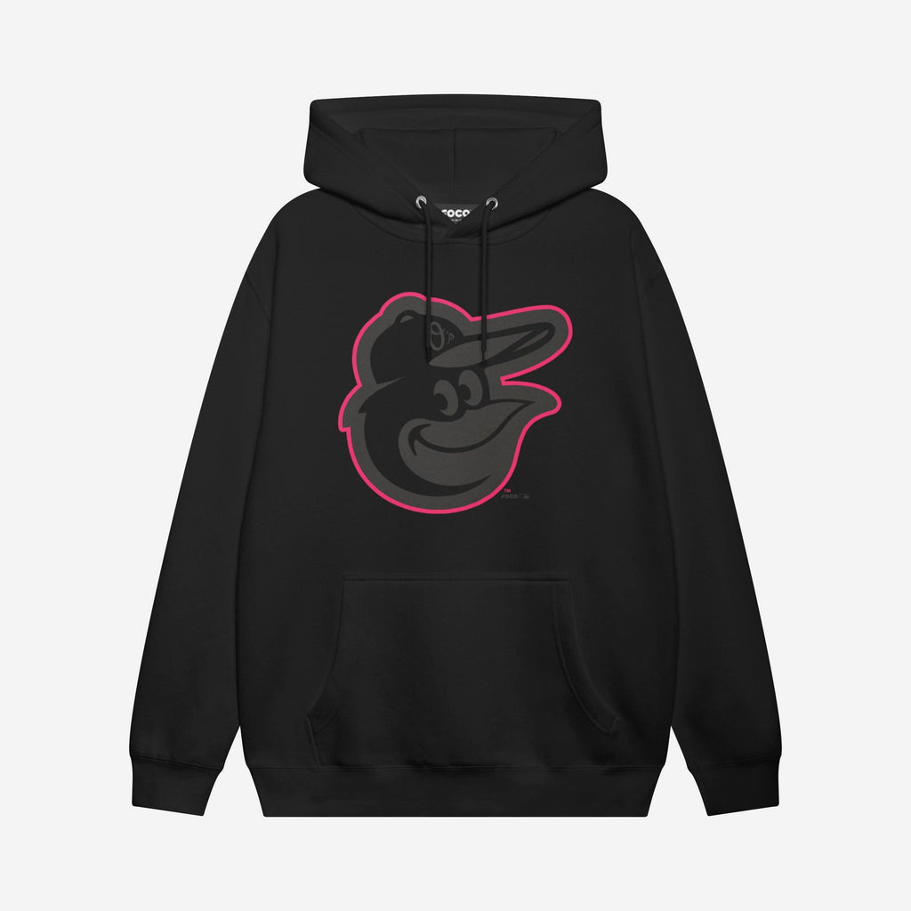 Baltimore Orioles Highlight Reel Hoodie FOCO Black/Neon Pink S - FOCO.com