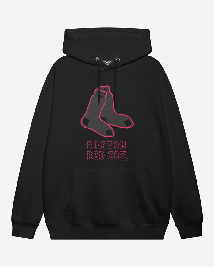 Boston Red Sox Highlight Reel Hoodie FOCO Black/Neon Pink S - FOCO.com