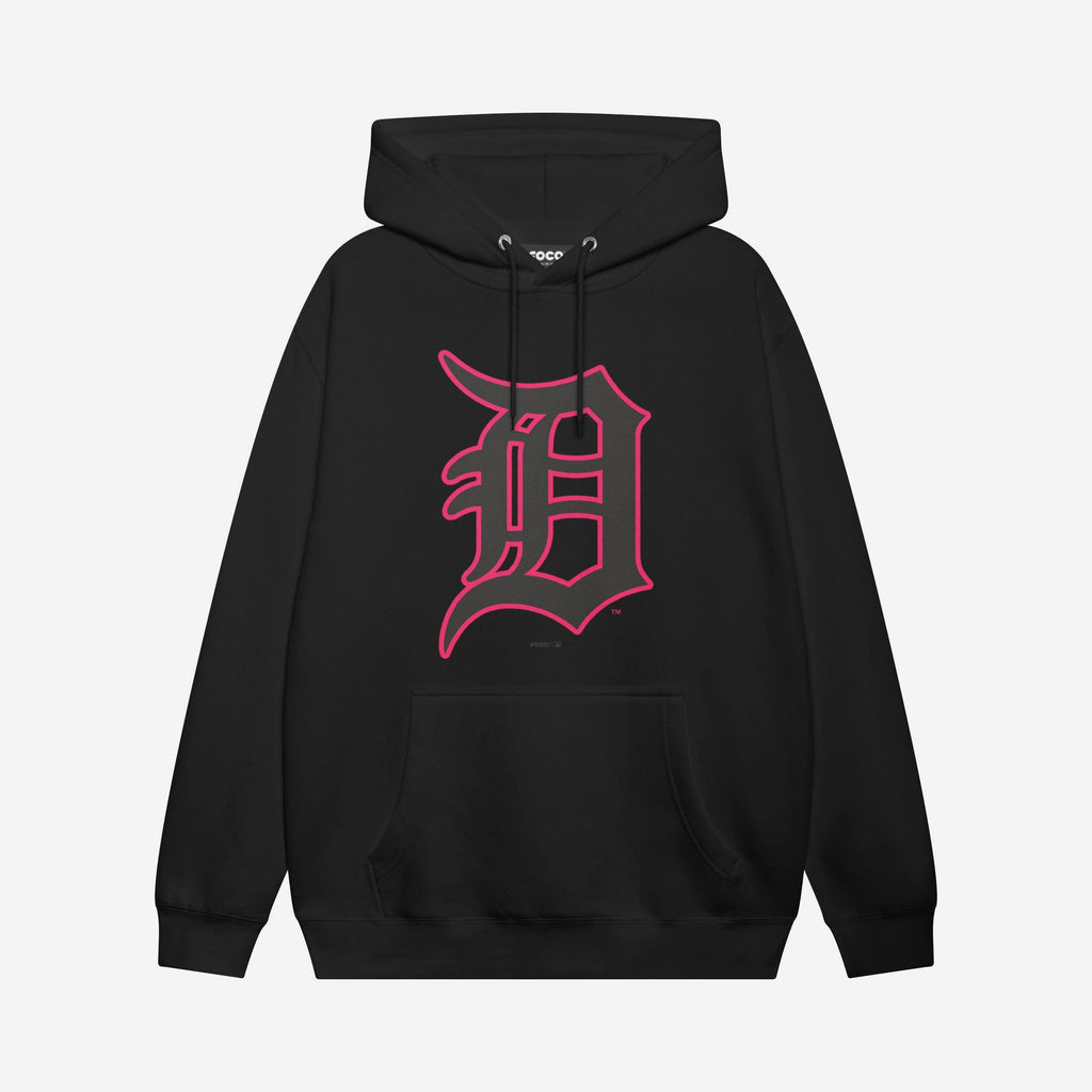 Detroit Tigers Highlight Reel Hoodie FOCO Black/Neon Pink S - FOCO.com