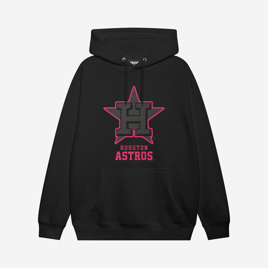 Houston Astros Highlight Reel Hoodie FOCO Black/Neon Pink S - FOCO.com