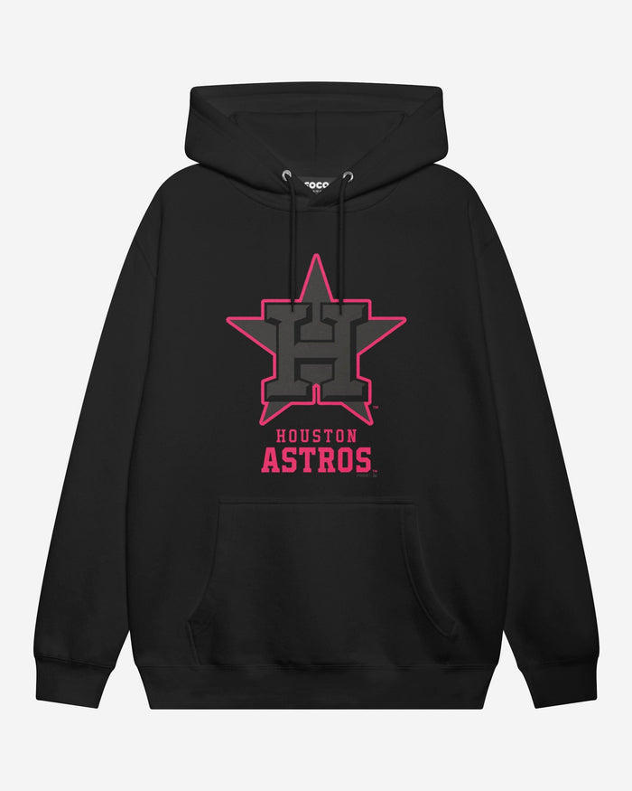 Houston Astros Highlight Reel Hoodie FOCO Black/Neon Pink S - FOCO.com