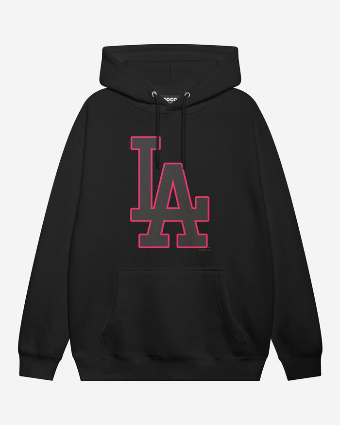 Los Angeles Dodgers Highlight Reel Hoodie FOCO Black/Neon Pink S - FOCO.com