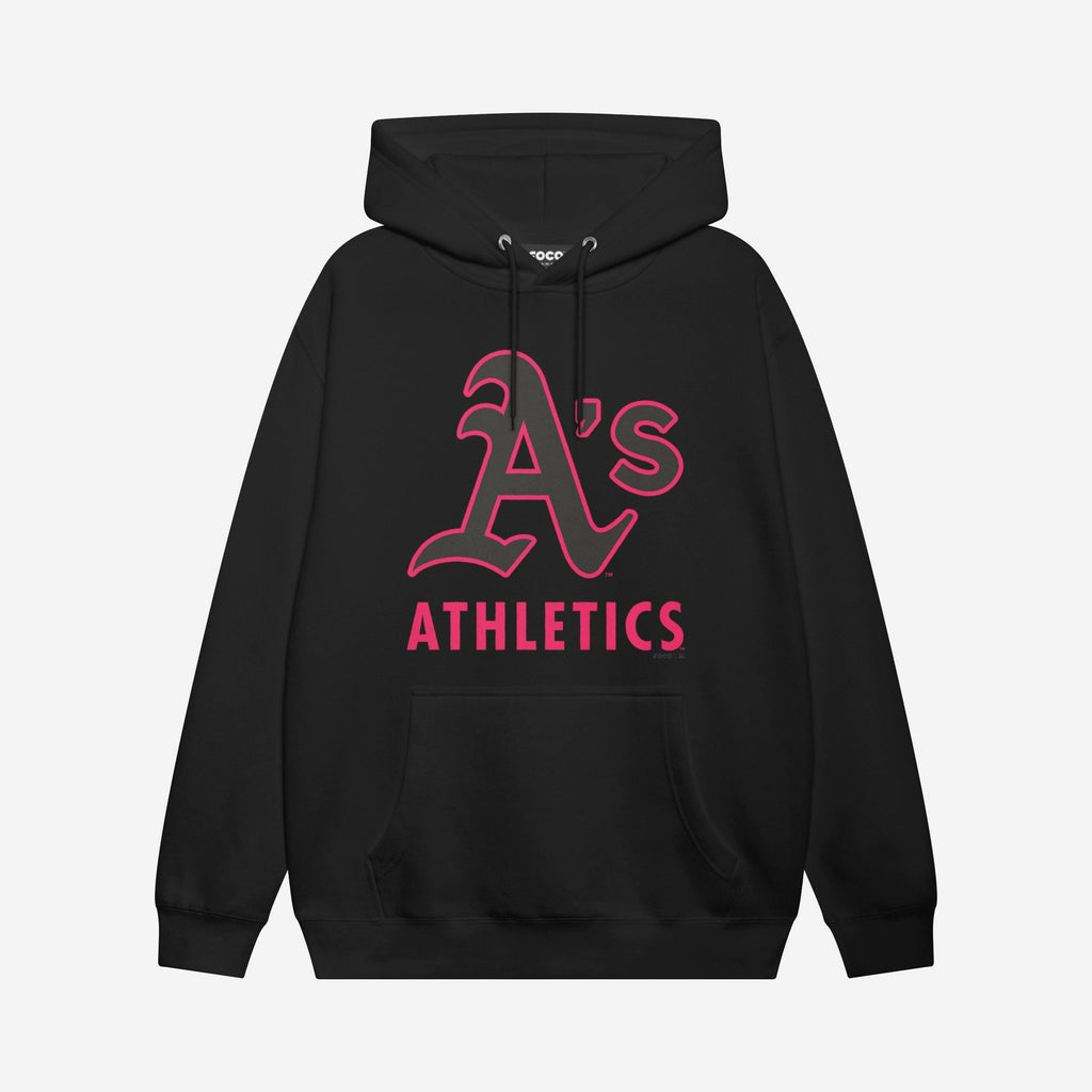 Oakland Athletics Highlight Reel Hoodie FOCO Black/Neon Pink S - FOCO.com
