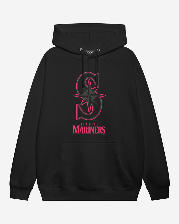 Seattle Mariners Highlight Reel Hoodie FOCO Black/Neon Pink S - FOCO.com
