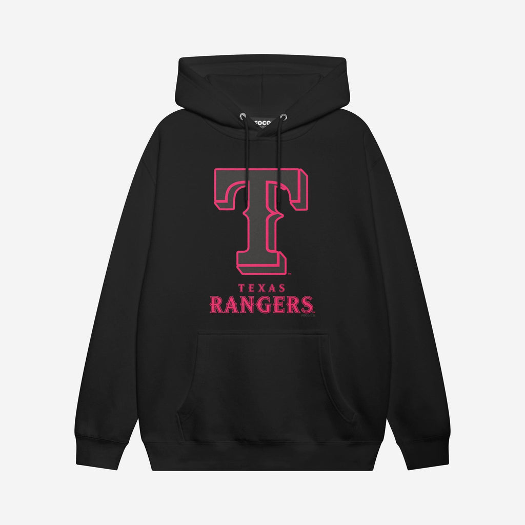 Texas Rangers Highlight Reel Hoodie FOCO Black/Neon Pink S - FOCO.com