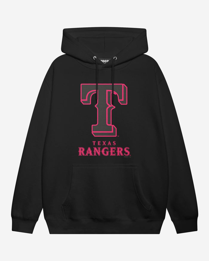 Texas Rangers Highlight Reel Hoodie FOCO Black/Neon Pink S - FOCO.com