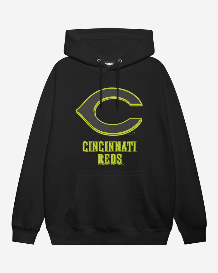 Cincinnati Reds Highlight Reel Hoodie FOCO Black/Volt S - FOCO.com