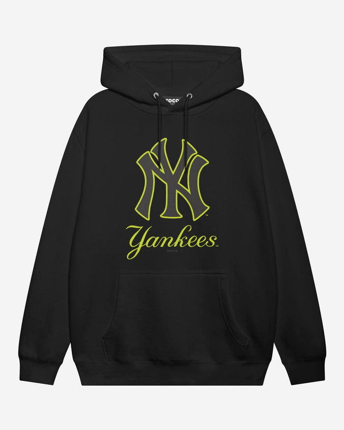 New York Yankees Highlight Reel Hoodie FOCO Black/Volt S - FOCO.com