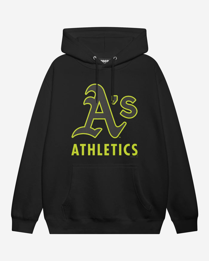 Oakland Athletics Highlight Reel Hoodie FOCO Black/Volt S - FOCO.com
