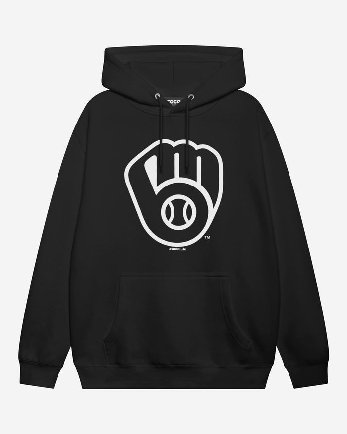 Milwaukee Brewers White Logo Hoodie FOCO S - FOCO.com