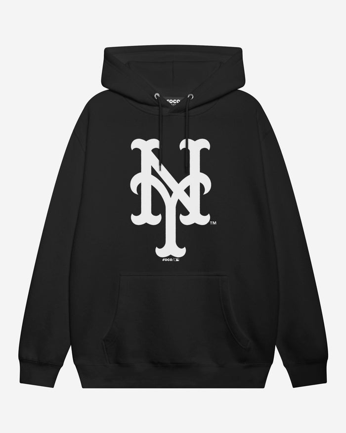 New York Mets White Logo Hoodie FOCO S - FOCO.com