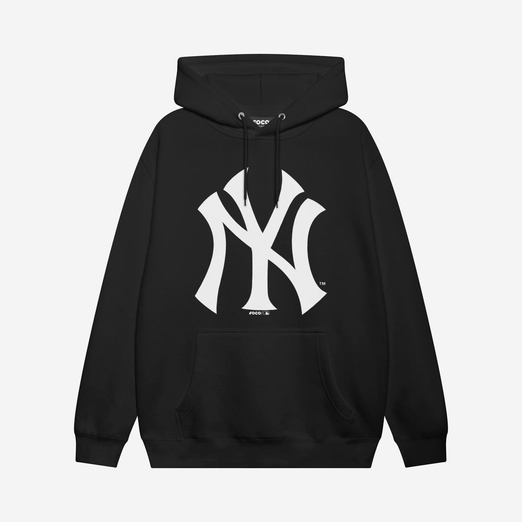 New York Yankees White Logo Hoodie FOCO S - FOCO.com