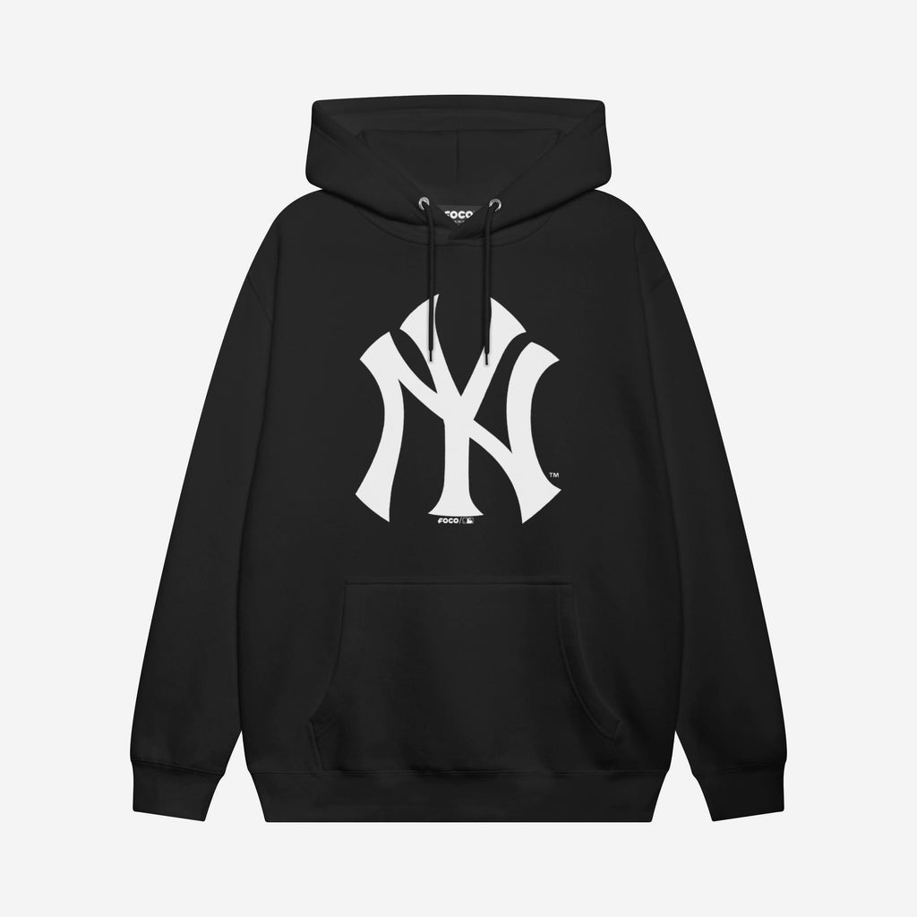 New York Yankees White Logo Hoodie FOCO S - FOCO.com