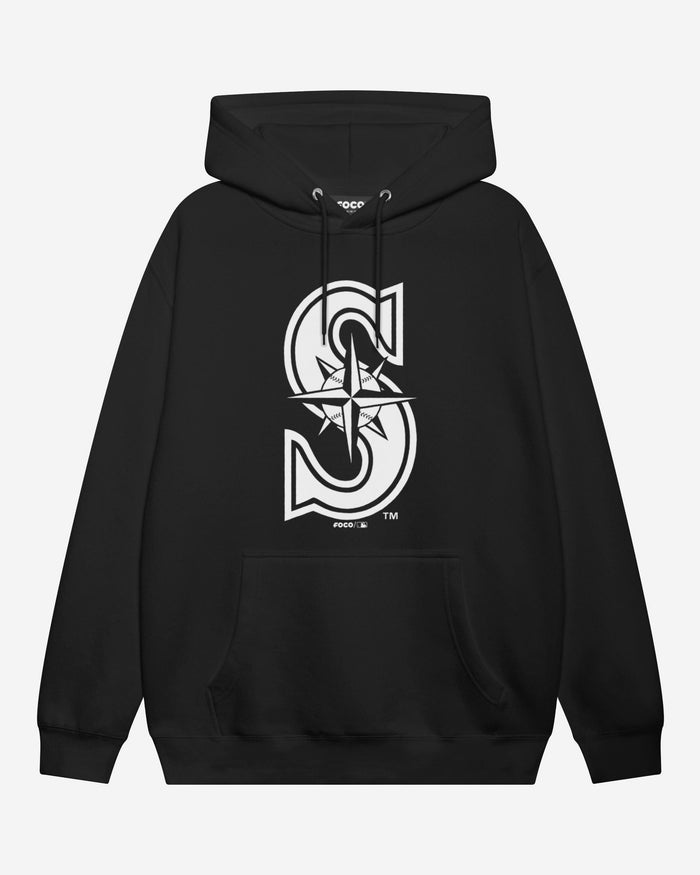 Seattle Mariners White Logo Hoodie FOCO S - FOCO.com