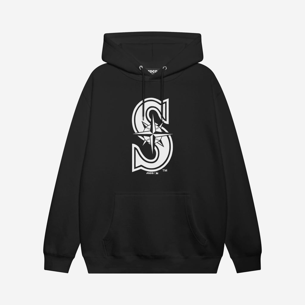 Seattle Mariners White Logo Hoodie FOCO S - FOCO.com