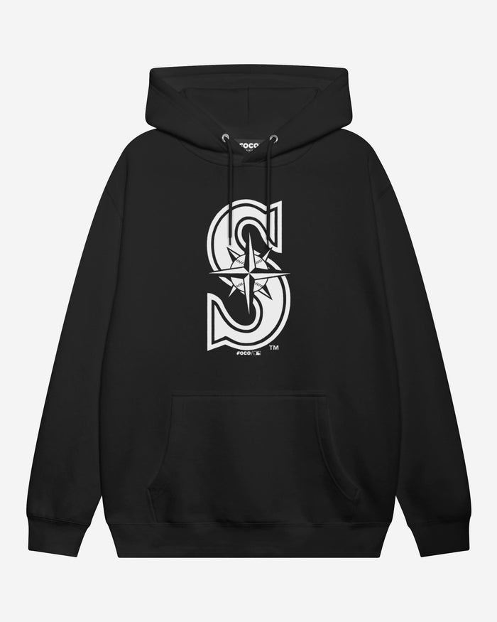 Seattle Mariners White Logo Hoodie FOCO S - FOCO.com