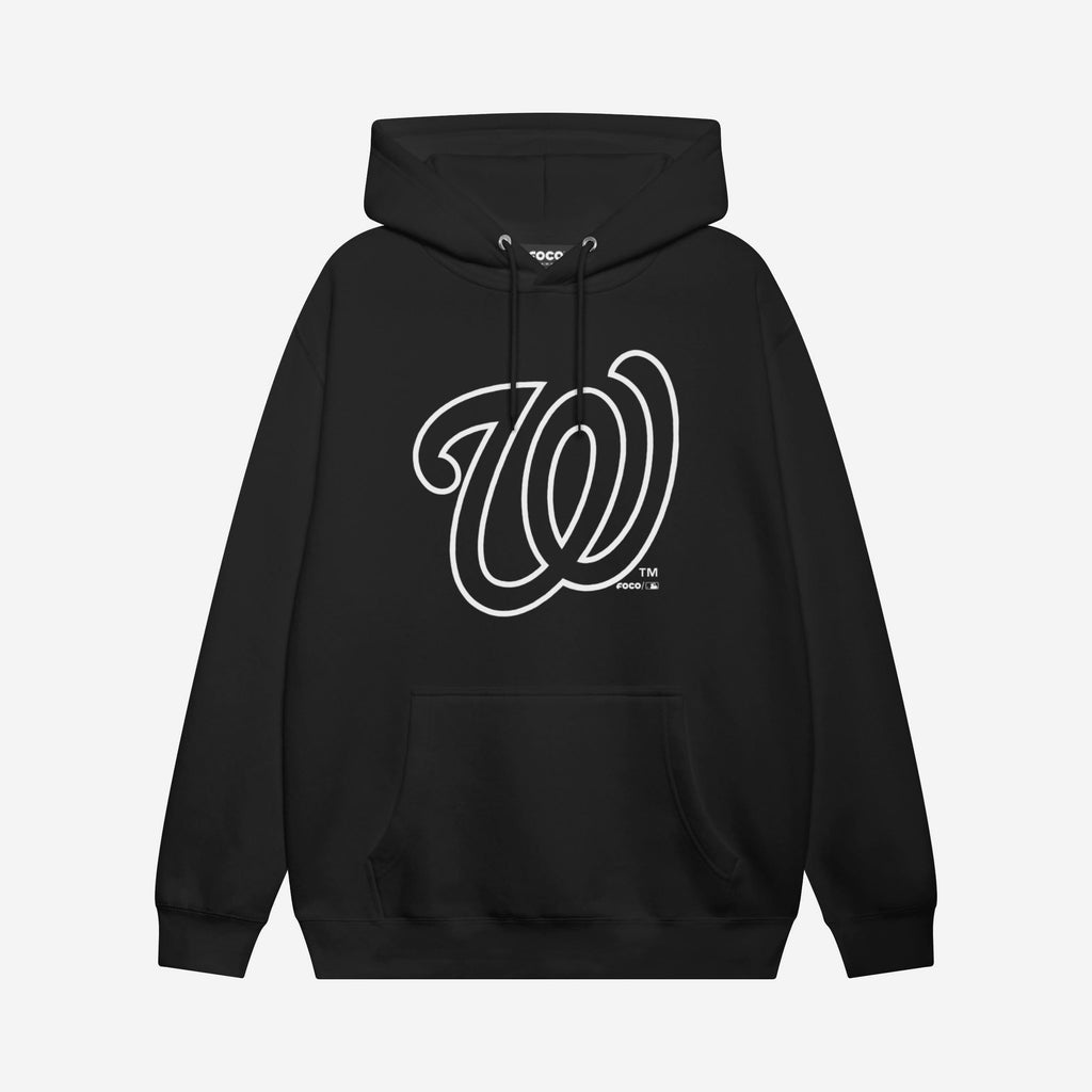 Washington Nationals White Logo Hoodie FOCO S - FOCO.com