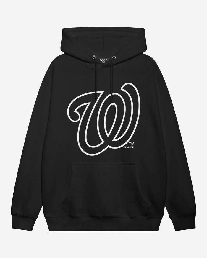Washington Nationals White Logo Hoodie FOCO S - FOCO.com