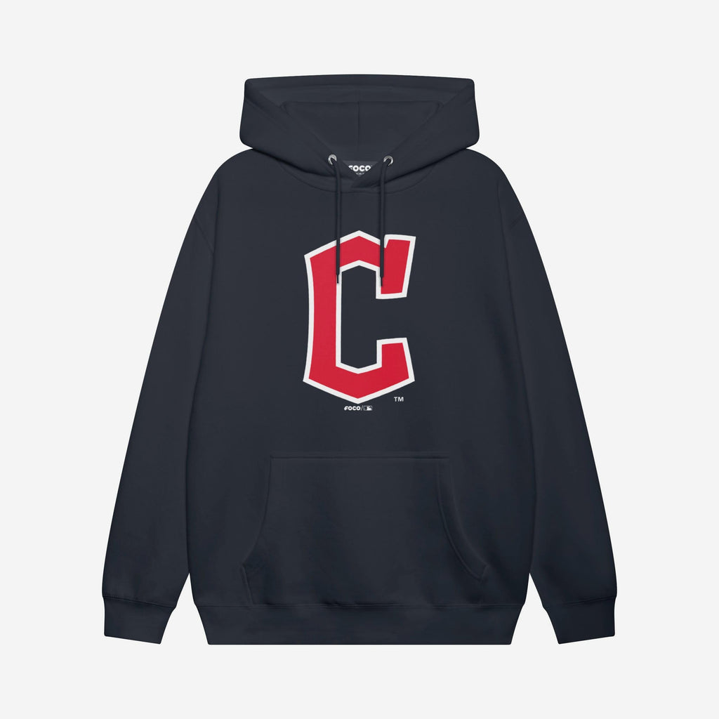 Cleveland Guardians Primary Logo Hoodie FOCO Navy S - FOCO.com