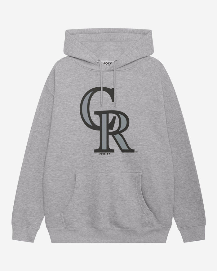 Colorado Rockies Primary Logo Hoodie FOCO Athletic Heather S - FOCO.com