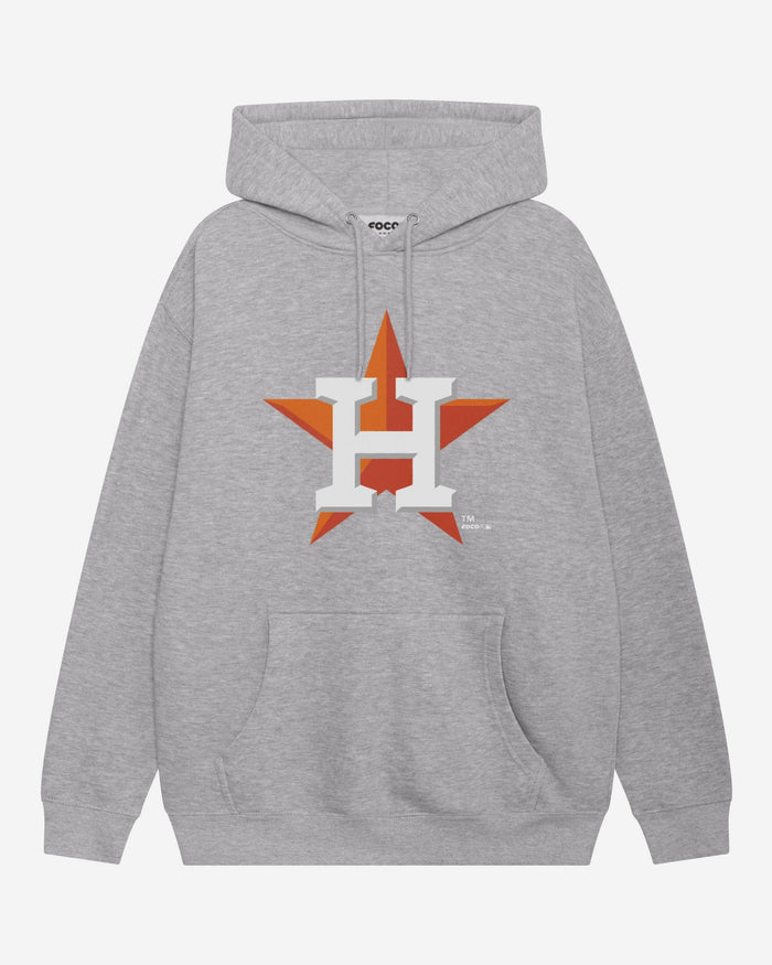 Houston Astros Primary Logo Hoodie FOCO Athletic Heather S - FOCO.com