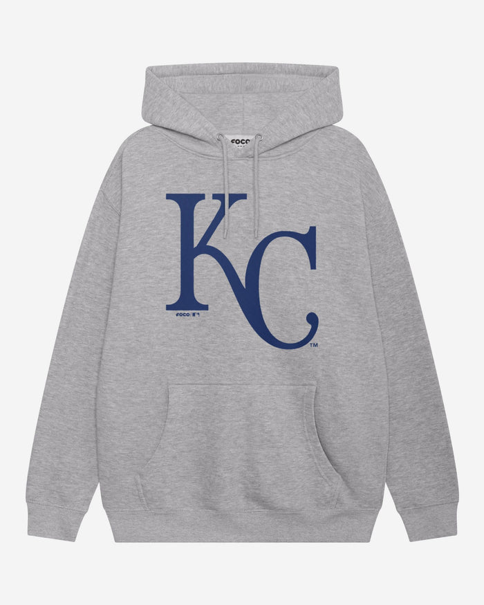 Kansas City Royals Primary Logo Hoodie FOCO Athletic Heather S - FOCO.com