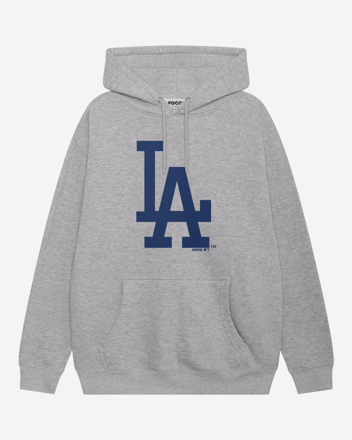 Los Angeles Dodgers Primary Logo Hoodie FOCO Athletic Heather S - FOCO.com