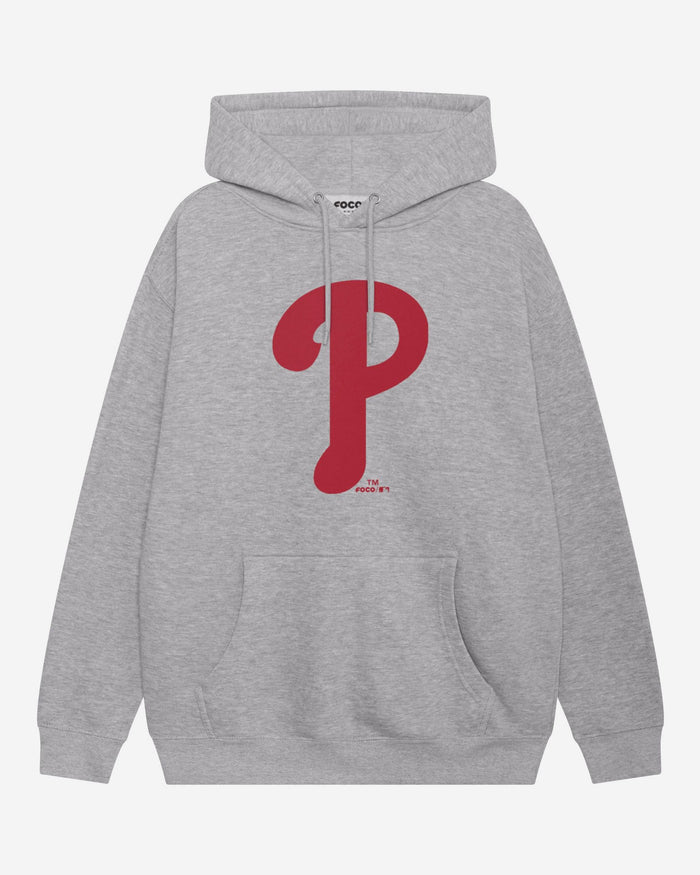 Philadelphia Phillies Primary Logo Hoodie FOCO Athletic Heather S - FOCO.com