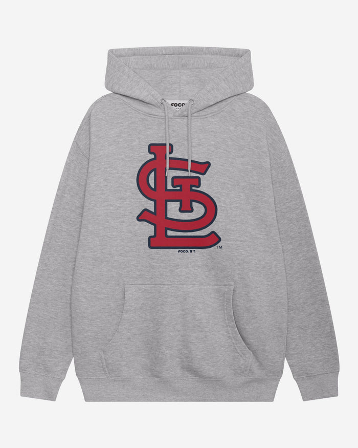 St Louis Cardinals Primary Logo Hoodie FOCO Athletic Heather S - FOCO.com