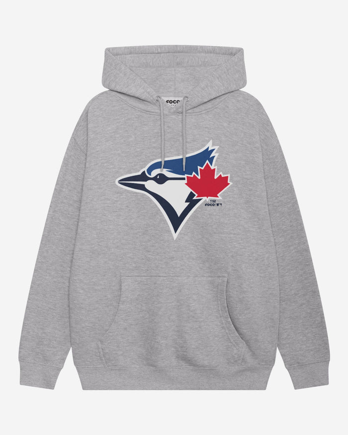 Toronto Blue Jays Primary Logo Hoodie FOCO Athletic Heather S - FOCO.com