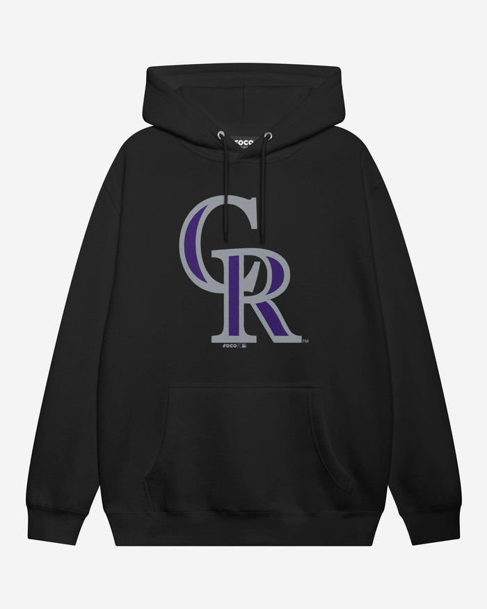 Colorado Rockies Primary Logo Hoodie FOCO Black S - FOCO.com