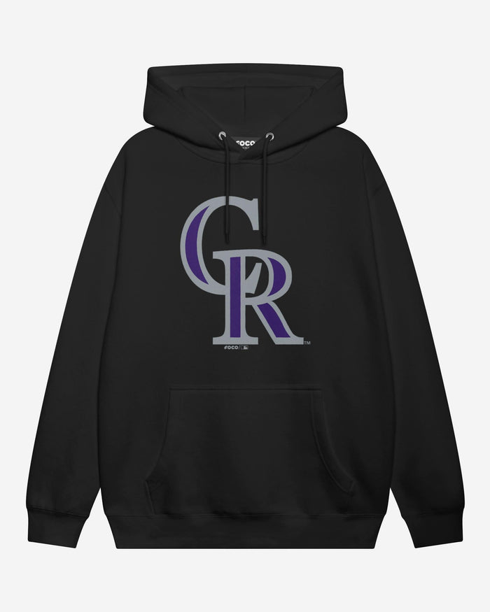 Colorado Rockies Primary Logo Hoodie FOCO Black S - FOCO.com