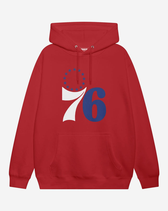 Philadelphia 76ers Primary Logo Hoodie FOCO Red S - FOCO.com