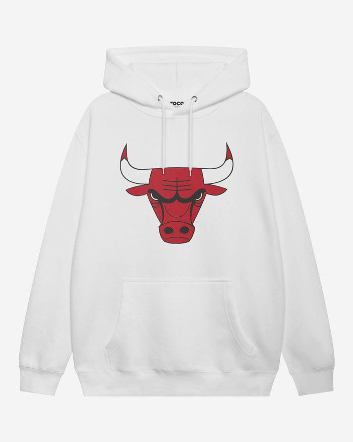 Chicago Bulls Primary Logo Hoodie FOCO White S - FOCO.com