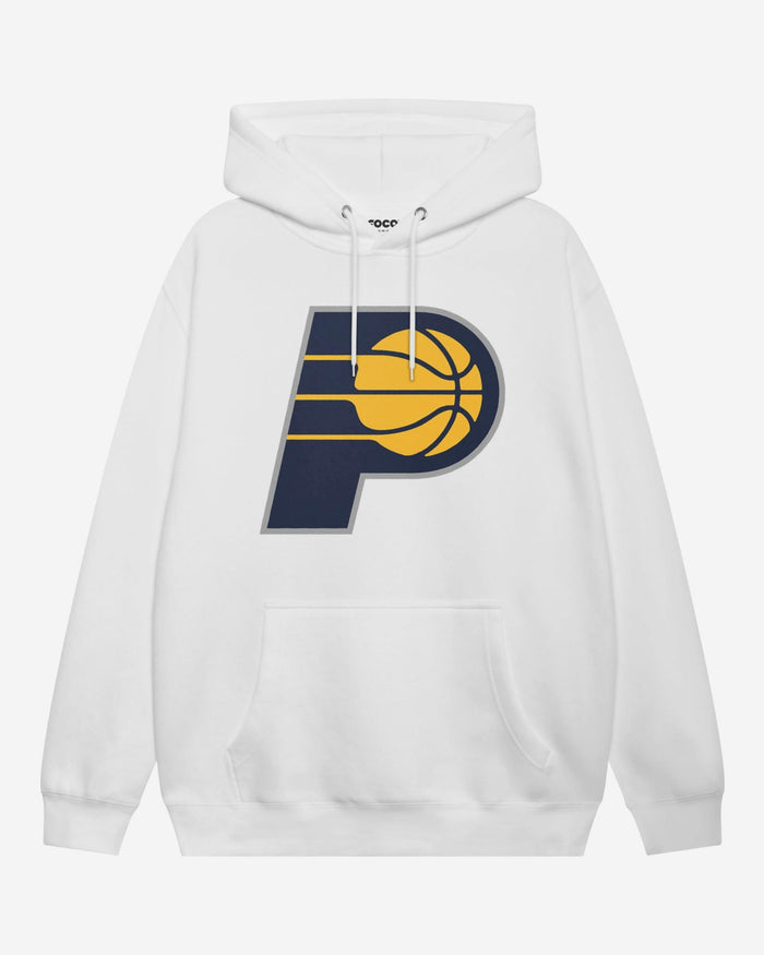 Indiana Pacers Primary Logo Hoodie FOCO White S - FOCO.com
