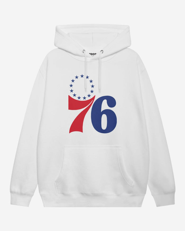 Philadelphia 76ers Primary Logo Hoodie FOCO White S - FOCO.com