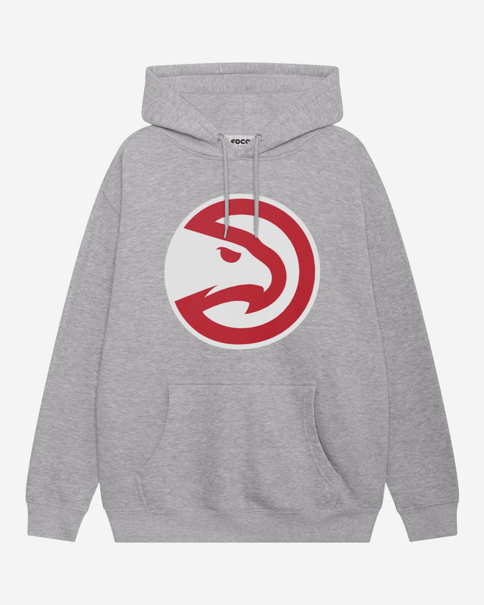 Atlanta Hawks Primary Logo Hoodie FOCO Athletic Heather S - FOCO.com