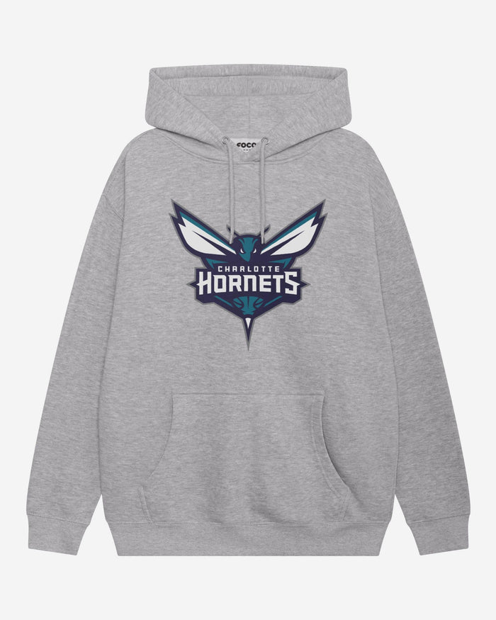 Charlotte Hornets Primary Logo Hoodie FOCO Athletic Heather S - FOCO.com