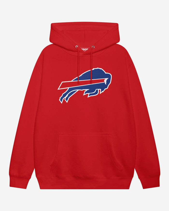Buffalo Bills Primary Logo Hoodie FOCO Red S - FOCO.com