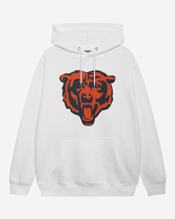 Chicago Bears Primary Logo Hoodie FOCO White S - FOCO.com