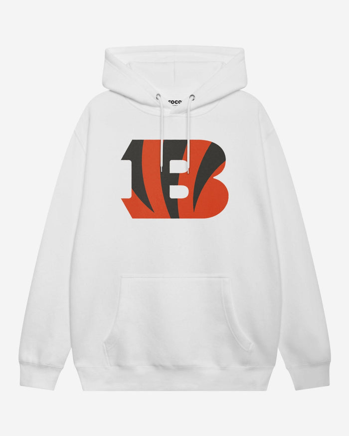 Cincinnati Bengals Primary Logo Hoodie FOCO White S - FOCO.com