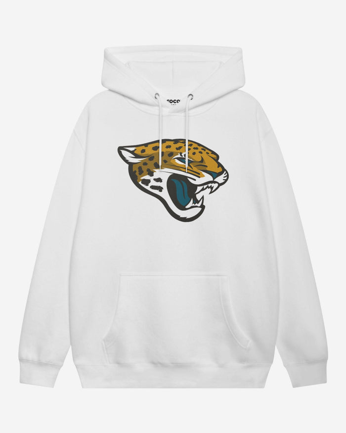 Jacksonville Jaguars Primary Logo Hoodie FOCO White S - FOCO.com