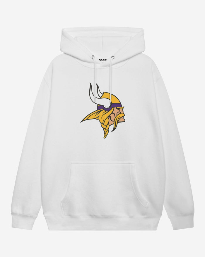 Minnesota Vikings Primary Logo Hoodie FOCO White S - FOCO.com