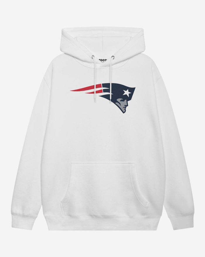 New England Patriots Primary Logo Hoodie FOCO White S - FOCO.com