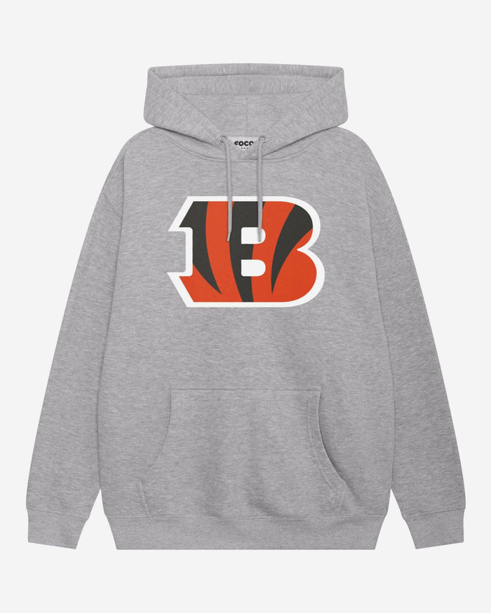 Cincinnati Bengals Primary Logo Hoodie FOCO Athletic Heather S - FOCO.com