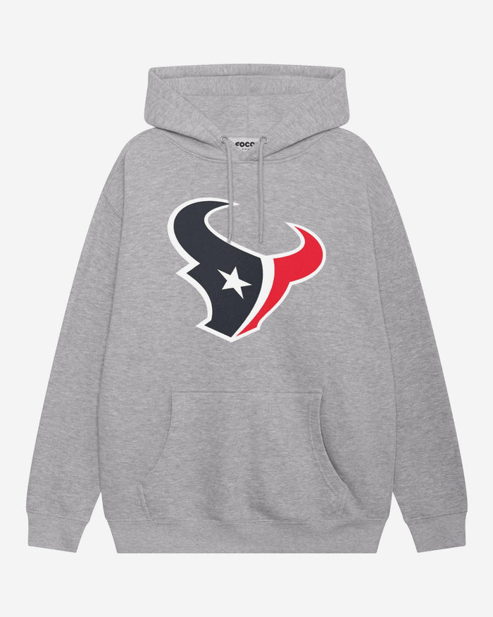 Houston Texans Primary Logo Hoodie FOCO Athletic Heather S - FOCO.com