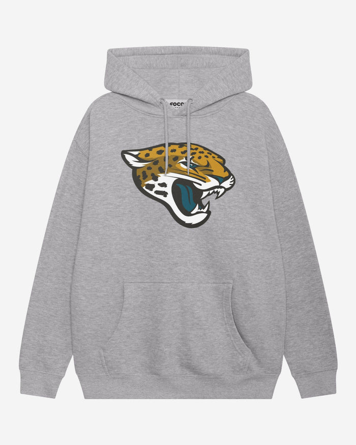 Jacksonville Jaguars Primary Logo Hoodie FOCO Athletic Heather S - FOCO.com
