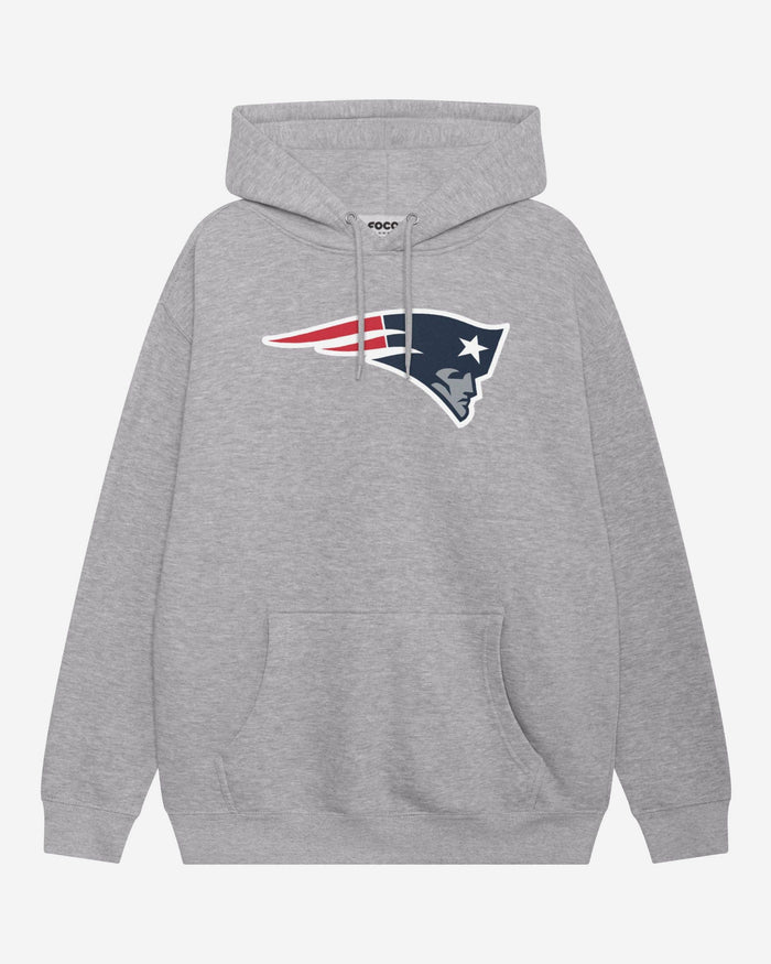 New England Patriots Primary Logo Hoodie FOCO Athletic Heather S - FOCO.com
