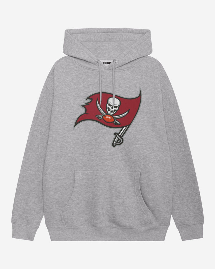 Tampa Bay Buccaneers Primary Logo Hoodie FOCO Athletic Heather S - FOCO.com