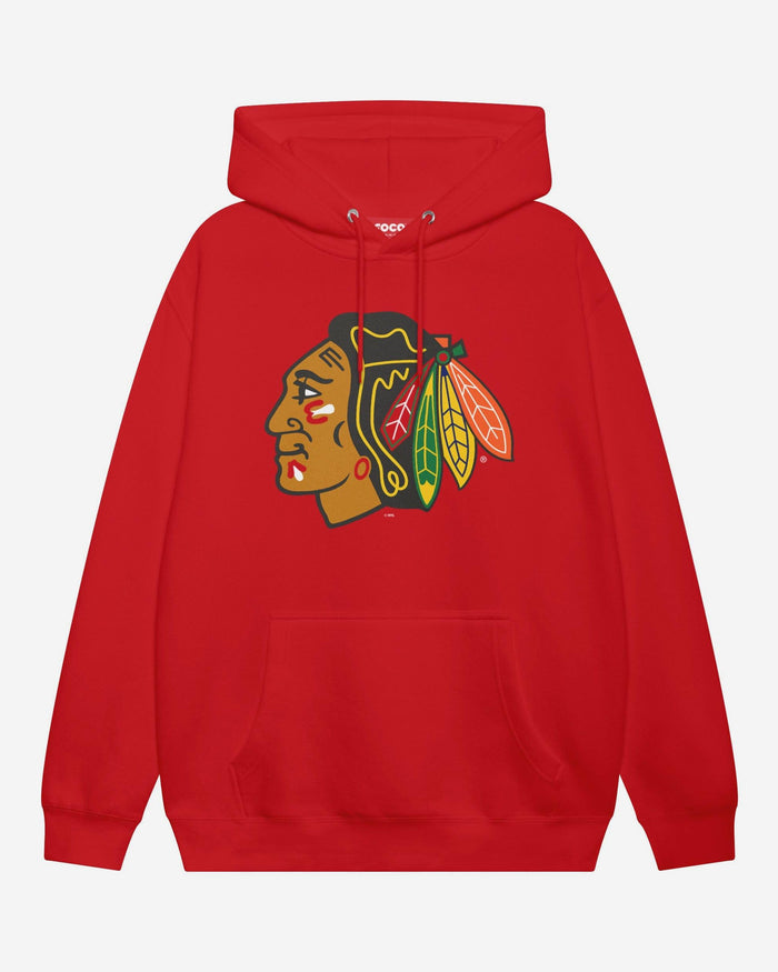 Chicago Blackhawks Primary Logo Hoodie FOCO Red S - FOCO.com